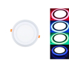 Yeni Tasarım Yuvarlak Gömme Çift Renkli Led Panel Işık 3+3W
