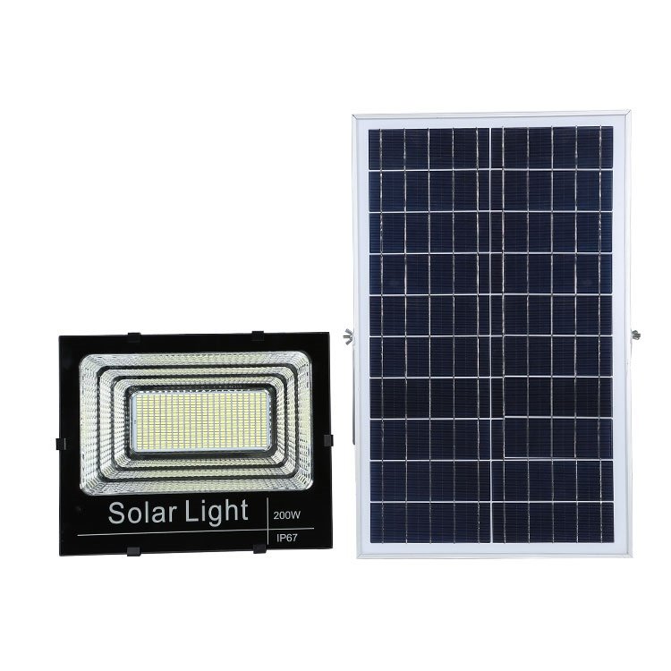 100W Solar Led Projektör Bahçe Işıkları Açık Projektör Sel Lambası