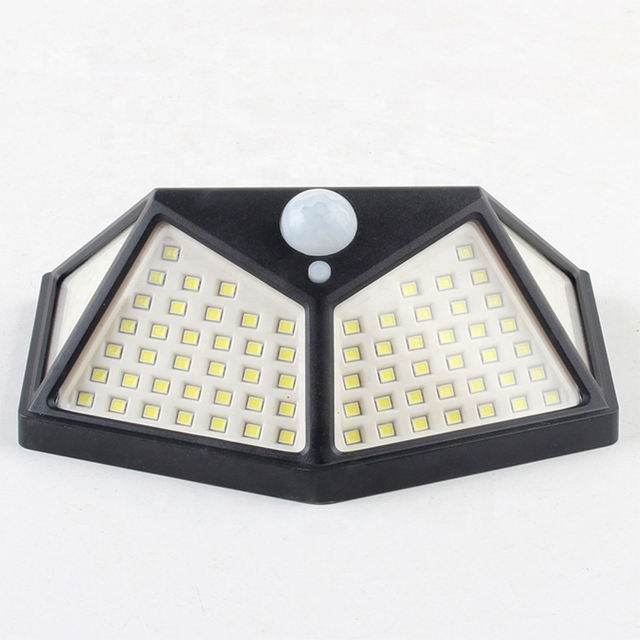 Hareket Sensörlü Güneş Enerjili LED Duvar Işığı 100 Led 3 Aydınlatma Modu Solar Şarj Suya Dayanıklı 