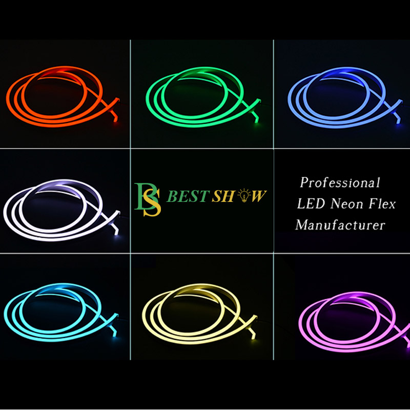 Esnek Özel Silikon Led Halat Işıkları Rgb Neon Flex Işık